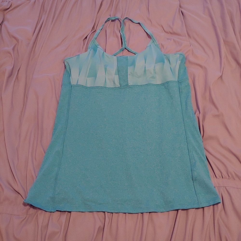 Marika tek dry wik performance wear blue tank